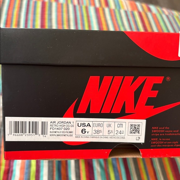 Nike Men's Black and Brown Nike Air High Palomino Mocha Brown Size 6Y New - Picture 13 of 14